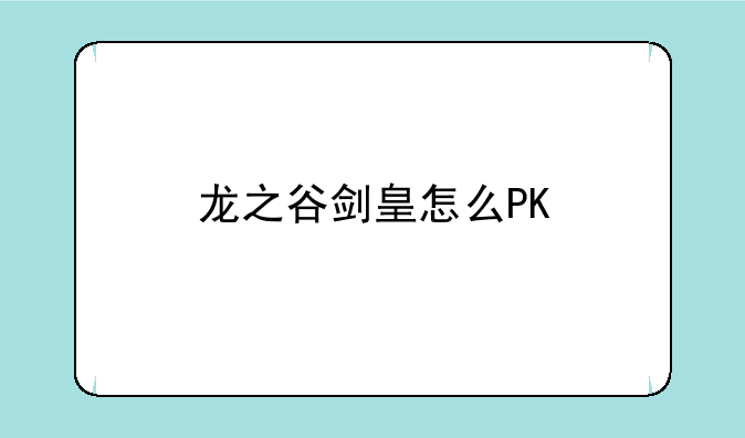 龙之谷剑皇怎么PK