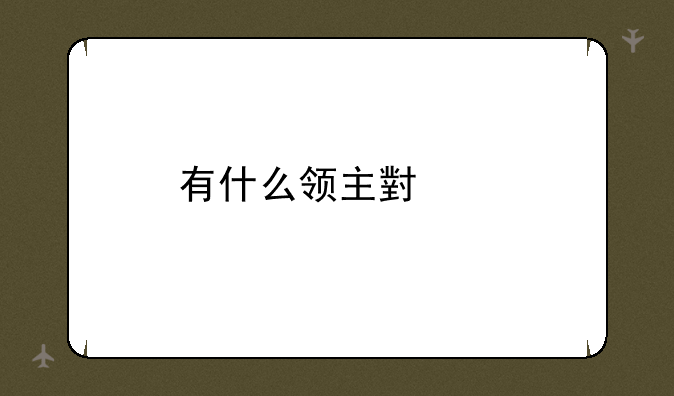 有什么领主小说
