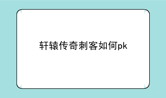 轩辕传奇刺客如何pk