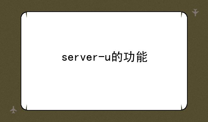 server-u的功能